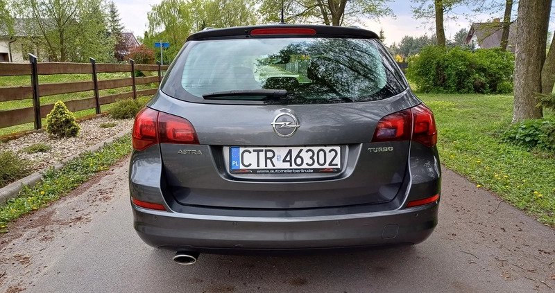 Opel Astra cena 27800 przebieg: 189000, rok produkcji 2011 z Tczew małe 596